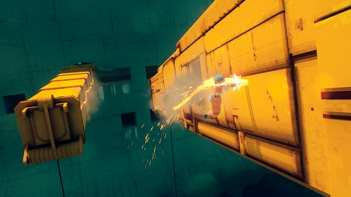 画像ギャラリー No.006のサムネイル画像 / チェーンソーを駆使したアクションで巨大な重機に立ち向かえ。終末世界パルクールACT「MOTORSLICE」，配信開始