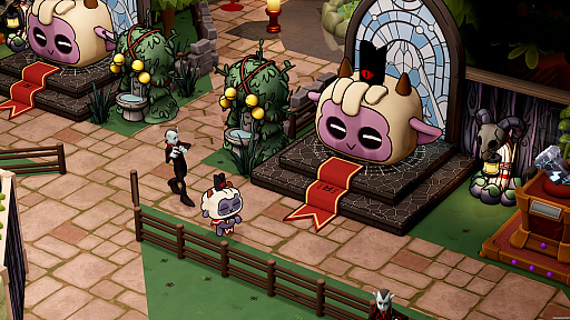 画像ギャラリー No.004のサムネイル画像 / 「ツーポイントミュージアム」，「Cult of the Lamb」とのコラボコンテンツを無料アップデートで配信開始。教団を築いて博物館を発展させよう