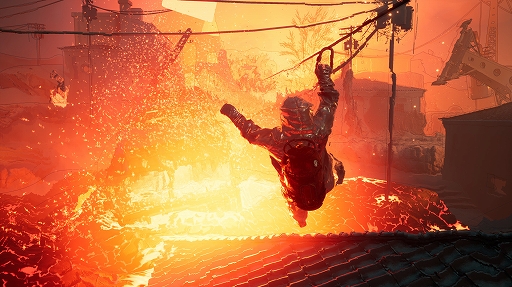 画像ギャラリー No.003のサムネイル画像 / 崩壊する火山による災害から生存者を救出し，脱出路を確保せよ。「Into the Fire」，オープンプレイテストをスタート