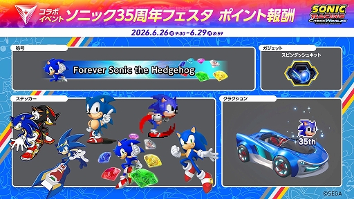 画像ギャラリー No.009のサムネイル画像 / 「ソニックレーシング クロスワールド」，クラシックソニックが参戦。本作初の世界大会開催も発表