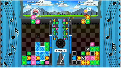 画像ギャラリー No.001のサムネイル画像 / 落ち物パズルゲームとリズムゲームを組み合わせた「マジカルビート」,Steam版を本日発売。リズムに合わせてビートンを落としていこう