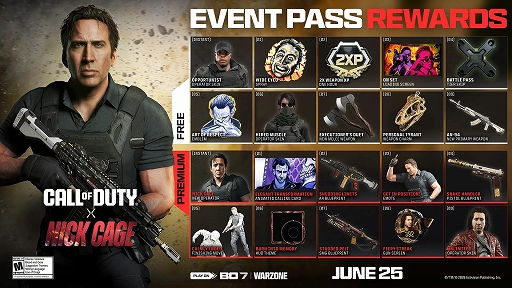 画像ギャラリー No.007のサムネイル画像 / 「Call of Duty: Black Ops 7」，新オペレーターとして“ニコラス・ケイジ”が参戦。期間限定無料トライアルの実施も決定