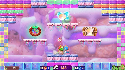 画像ギャラリー No.002のサムネイル画像 / 「バブルボブル シュガーダンジョン ブースト」アイテムやコンボを稼げる新要素「ボブルンルーム」が登場。EVO Japan 2026で試遊を実施