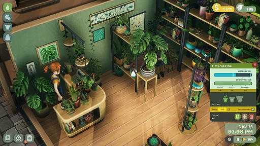 画像ギャラリー No.002のサムネイル画像 / マイペースに自分だけの植物屋を営む「Leafy Corner」，のんびりとした店舗経営の様子を収めた最新トレイラーを公開