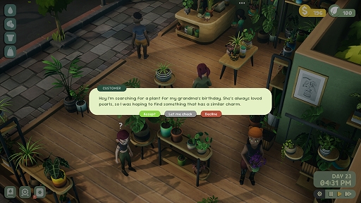 画像ギャラリー No.005のサムネイル画像 / マイペースに自分だけの植物屋を営む「Leafy Corner」，のんびりとした店舗経営の様子を収めた最新トレイラーを公開