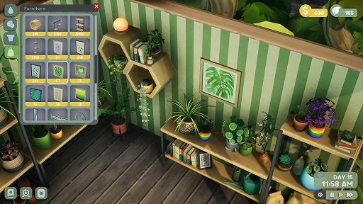 画像ギャラリー No.007のサムネイル画像 / マイペースに自分だけの植物屋を営む「Leafy Corner」，のんびりとした店舗経営の様子を収めた最新トレイラーを公開