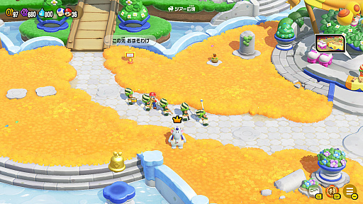 画像ギャラリー No.025のサムネイル画像 / 「スーパーマリオブラザーズ ワンダー Nintendo Switch 2 Edition」の新エリアがアツい! 「みんなでリンリンパーク」でさらなる“ワンダー”を体験