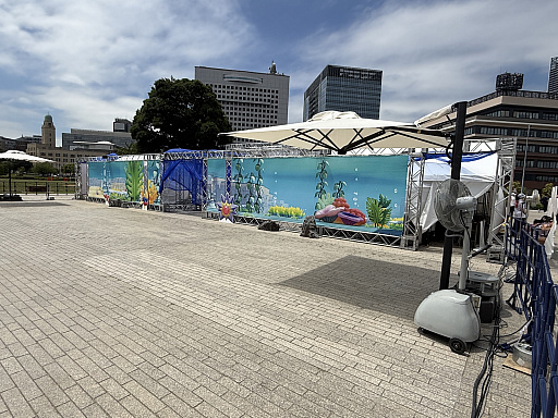 画像ギャラリー No.030のサムネイル画像 / 「ぽこ あ ポケモン」の世界へつながるゲートが横浜赤レンガ倉庫に開通！　「リアル『ぽこポケ』体験！『ブクブクうみぞこの街』」を先行体験