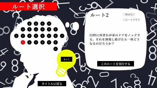 画像ギャラリー No.004のサムネイル画像 / 死に戻りを繰り返して殺人事件の真相に迫るホラーミステリー「シニ戻リ誰ガ為」,7月15日にSteamで発売