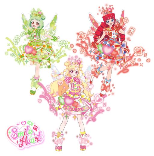 画像ギャラリー No.001のサムネイル画像 / 「おねがいアイプリ」，4だんを10月1日に開始。3人チーム「スマイルハート」「ピュアハート」のアイプリカードが登場