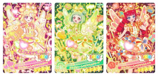 画像ギャラリー No.004のサムネイル画像 / 「おねがいアイプリ」，4だんを10月1日に開始。3人チーム「スマイルハート」「ピュアハート」のアイプリカードが登場