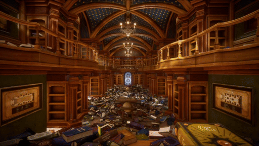 画像ギャラリー No.003のサムネイル画像 / 精霊のいたずらで荒らされた3072冊の本を整理するシミュレーション「司書のお仕事:魔導図書館を片付けろ!」公開。魔法を駆使して作業効率を高める