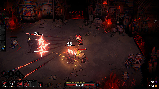 画像ギャラリー No.004のサムネイル画像 / 強化しすぎると呪いが牙を剥くローグライトアクション「Cinderia」（ほぼ日 インディーPick Up！）