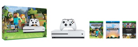Xbox One S 500GBMinecraft Ʊǡˤ2017ǯ12629980ߤ䳫ϡXbox OneǡɲDLC 13ġWin 10ǤƱ