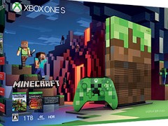 「Xbox One S 1TB Minecraft リミテッド エディション」が2017年10月5日より数量限定販売。特別デザインのXbox ワイヤレス コントローラー2製品も