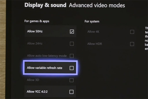 画像集 No.002のサムネイル画像 / Xbox One X＆Xbox One Sの「FreeSync」対応は「今春」に。HDMI 2.1の「Auto Low Latency Mode」にも対応の予定