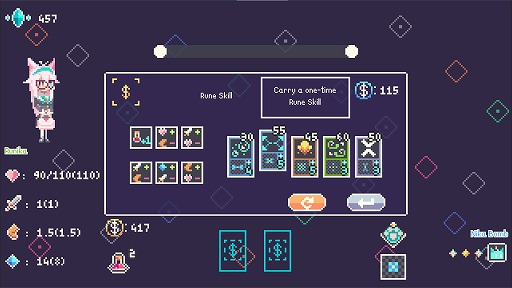 画像ギャラリー No.004のサムネイル画像 / 一定時間ごとに使えるアクションがまるっと変わる！ カオスなローグライクアクション「カオスルーンヒーロー」，体験版をSteamで公開