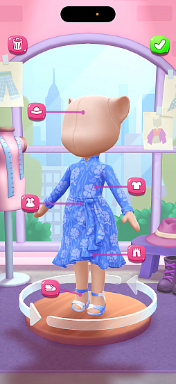 画像ギャラリー No.011のサムネイル画像 / 魅力的なアンジェラのおしゃれな生活をプロデュース！　「マイ・トーキング・アンジェラ2+」（今日から始めろApple Arcade #67）