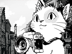 隠れた猫を写真に収め，モノクロの世界に色を取り戻す。猫探しゲーム「かくれにゃんこを探せ！〜 Cat Me If You Can 〜」，体験版を配信中