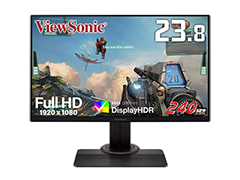 ViewSonic，240Hz表示＆FreeSync対応のゲーマー向け23.8型フルHDディスプレイを発売