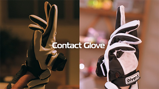 画像集 No.002のサムネイル画像 / VRコントローラを置き換えられる手袋型デバイス「Contact Glove」を体験。指先に本物の圧力を感じる触覚フィードバックも