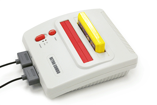 ファミコンとスーファミのゲームを1台でプレイできる互換機「レトロコンボ RED V2」が6月中旬に発売
