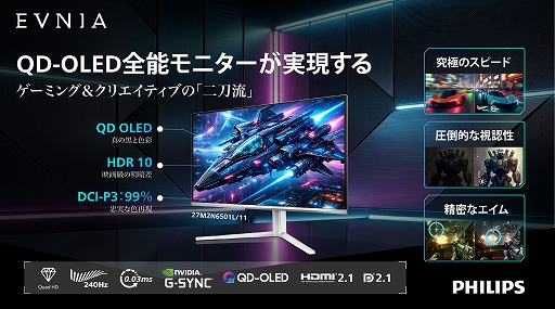 画像ギャラリー No.002のサムネイル画像 / PHILIPS EVNIA，「にじさんじ甲子園2026」協賛記念で笹木 咲さんとミラン・ケストレルさんによるPR配信を実施。キャンペーン第2弾も開始【PR】