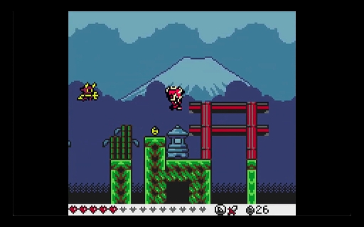 画像ギャラリー No.005のサムネイル画像 / 角の生えた美少女が活躍する，ゲームボーイカラー用メトロイドヴァニア「KUROHI」がクラファンを実施中。PC（Steam）版も用意