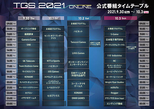 TGS 2021ϡॷ祦2021 饤פ롣Ť4֤褤襹