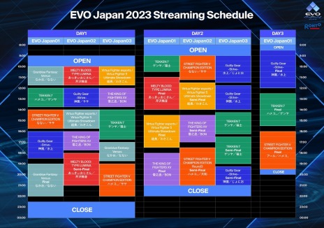 画像集 No.003のサムネイル画像 / 明日開幕「EVO Japan 2023」の配信スケジュールとチャンネル，実況解説布陣が公開に