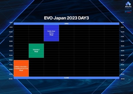 画像集 No.008のサムネイル画像 / 明日開幕「EVO Japan 2023」の配信スケジュールとチャンネル，実況解説布陣が公開に