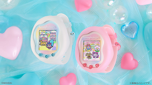 画像ギャラリー No.001のサムネイル画像 / Tamagotchi Uniの新色,オーロラピンク/プリズムホワイトを10月10日より受注販売。プレミアムバンダイ限定商品